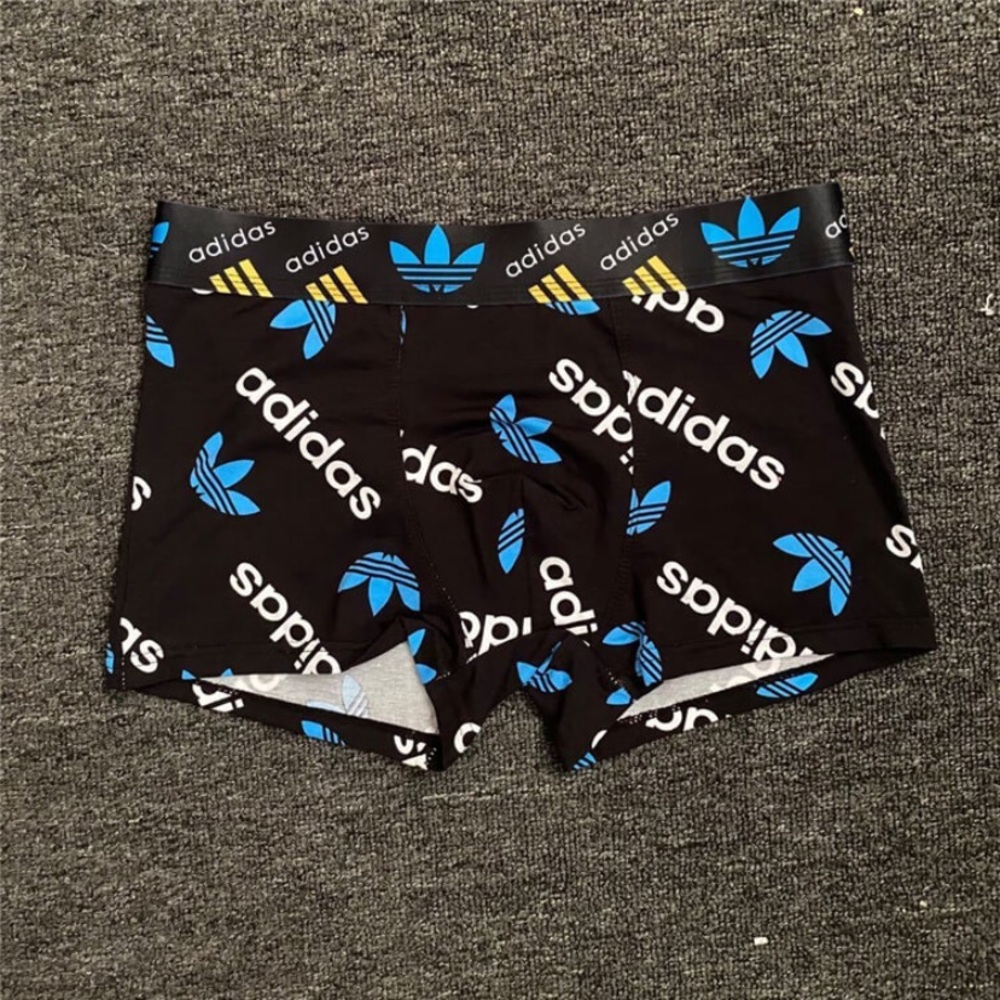 ADIDAS Graphic Design Logo Printed Boxers- Black